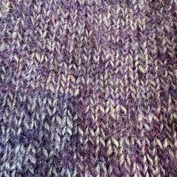 Hand Knit Homemade 100% Wool Sweater - Picture 5 of 8